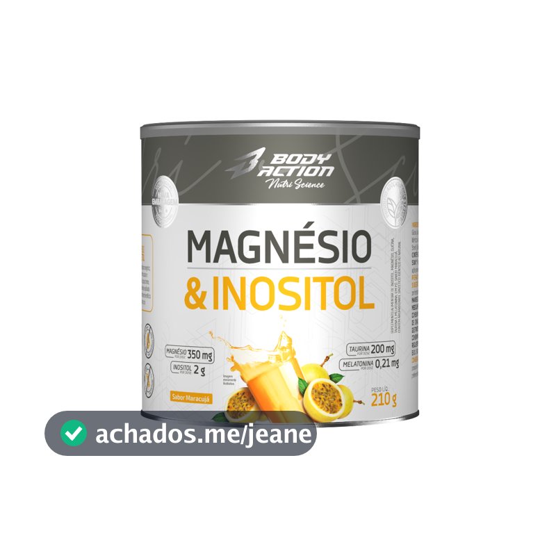 Suplemento Magnésio e Inositol 210g Bodyaction