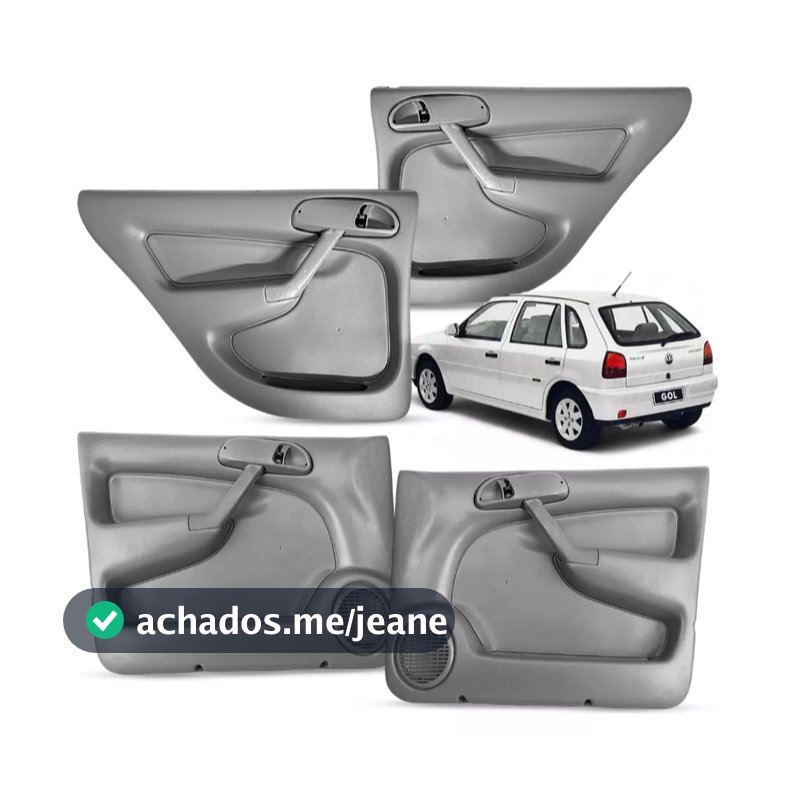 Forro Porta Lateral Interior Dianteira Traseira Gol Saveiro Parati G2 G3 Bola Ano 98/05 Cinza OU PRETO