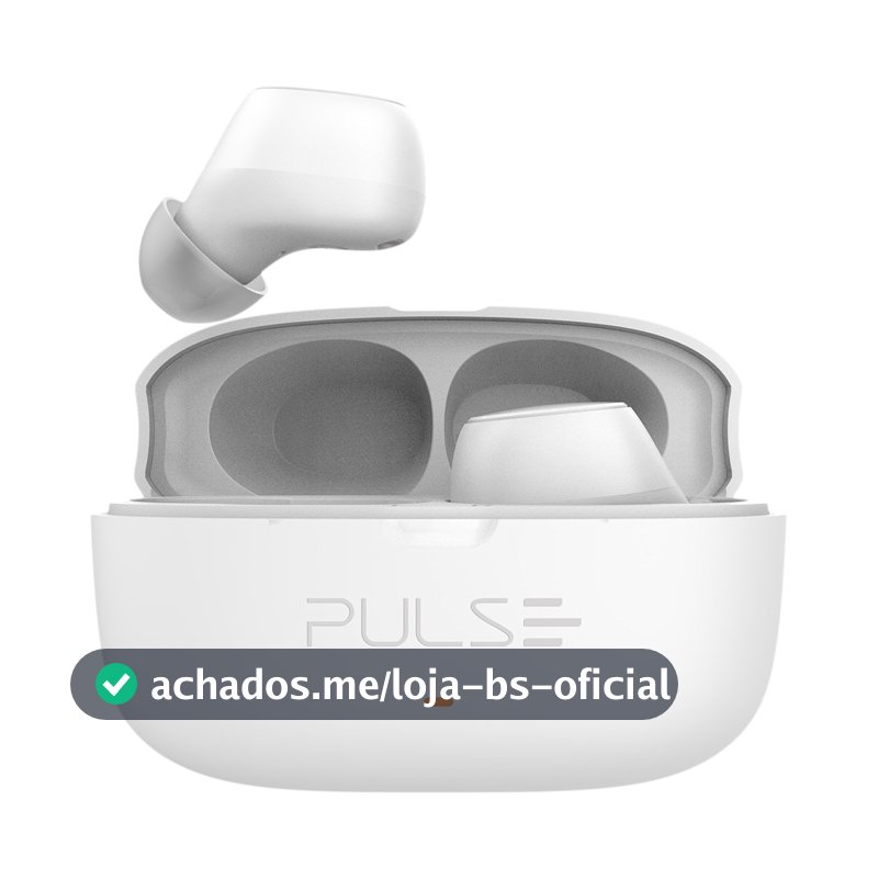 Fone de Ouvido TWS WB300 Branco Pulse - PH437