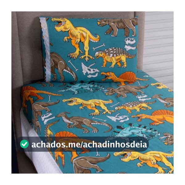 Jogo de Lençol Solteiro 02 Peças Estampa Infantil Menino e Menina