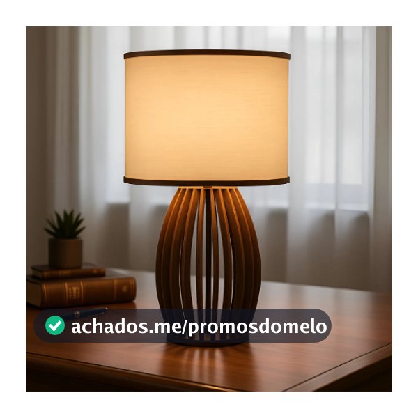 Abajur Luminária de Mesa Roma P  (20x40cm)