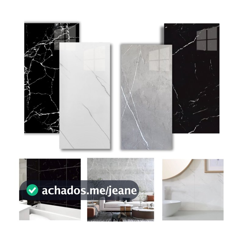 Kit Placas Adesiva Mármore 3D Revestimento Autocolante Decoração Quarto Sala Banheiro Impermeável