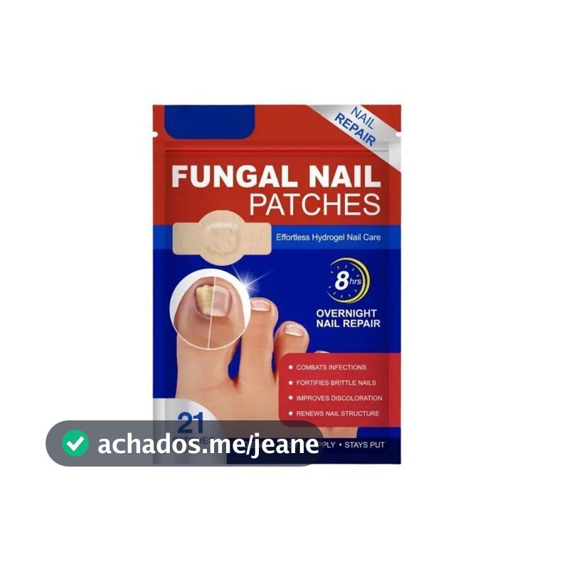 21 Pcs Remendo De Fungo De Unha Renovação Noturna Remendos De Reparo De Unhas Ferramenta De Cuidados De 8 Horas Para Des