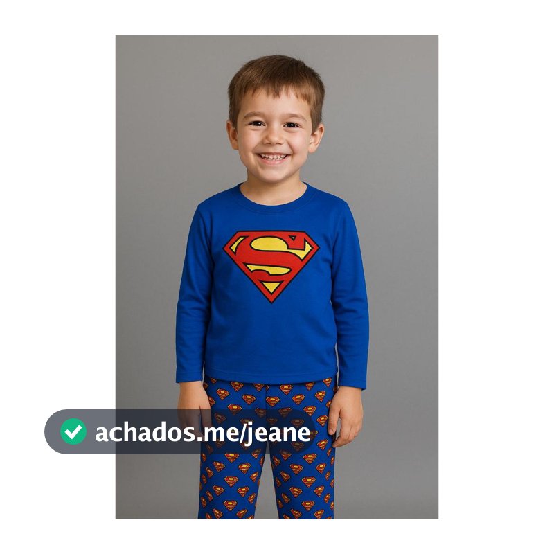 Pijama Infantil Inverno Manga Longa menino personagens Frio