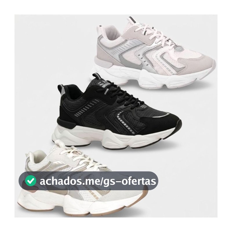 Tênis Ramarim Chuncky Feminino 25-90131 Casual Ultraconforto Original
