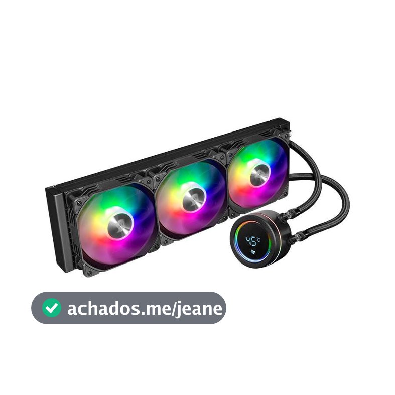 Water Cooler Pichau Aqua 360X, ARGB, 360mm, Preto, PCH-AQA360X-BK01