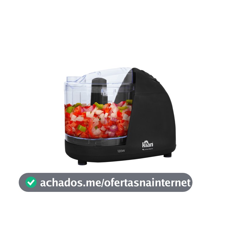 Mini Processador De Alimentos Elétrico Turbo Triturador Alho Cebola Legumes Compacto Prático - Kian
