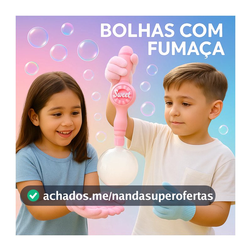 Brinquedo Máquina de Bolha de Sabão com Fumaça Neblina Brinquedo Bolinha de Sabão Com Luvas