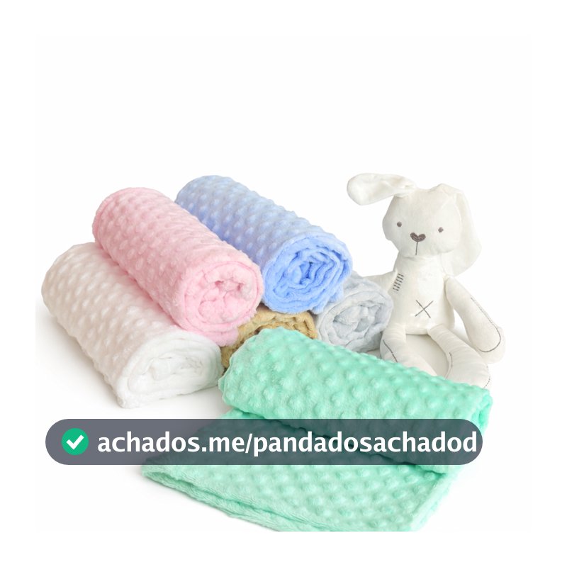 Manta Bebê Pipoquinha Macia Quentinha Cobertor Infantil Recém Nascido Saída Maternidade