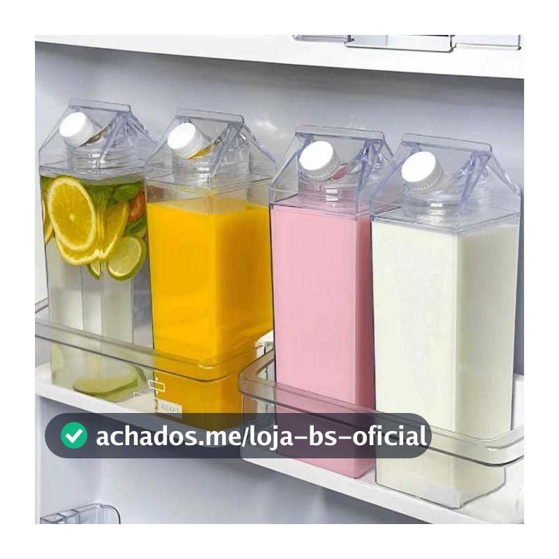 Garrafas 1000mlDe Acrílico Transparente Caixa De Leite Geladeira Leite Suco Bebidas Água Chá