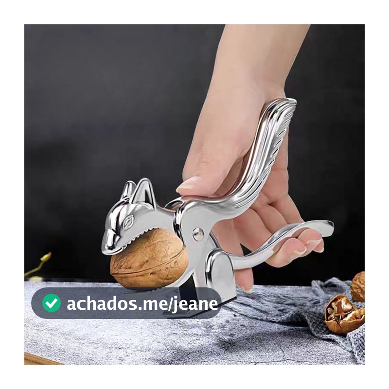 Quebra-nozes Criativo Em Formato De Esquilo  Utensílio De Cozinha Em Metal Resistente