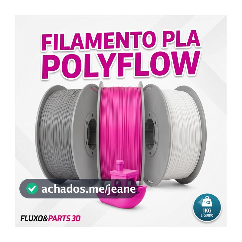 Filamento PLA Matte Polyflow - Filamento para Impressora 3D