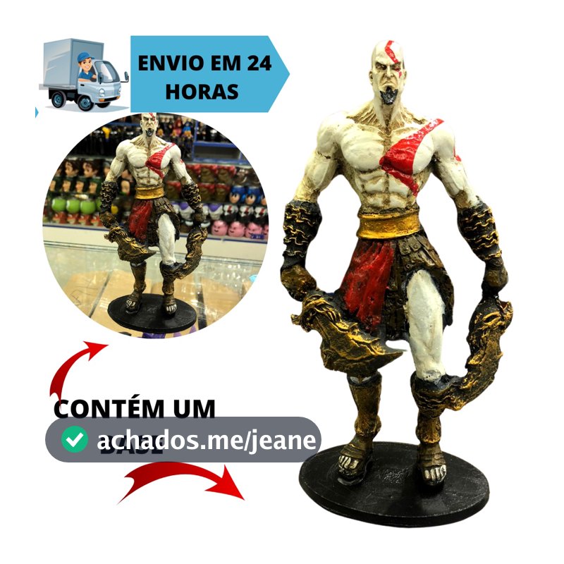 Boneco Estátua De Resina Kratos God Of War Original