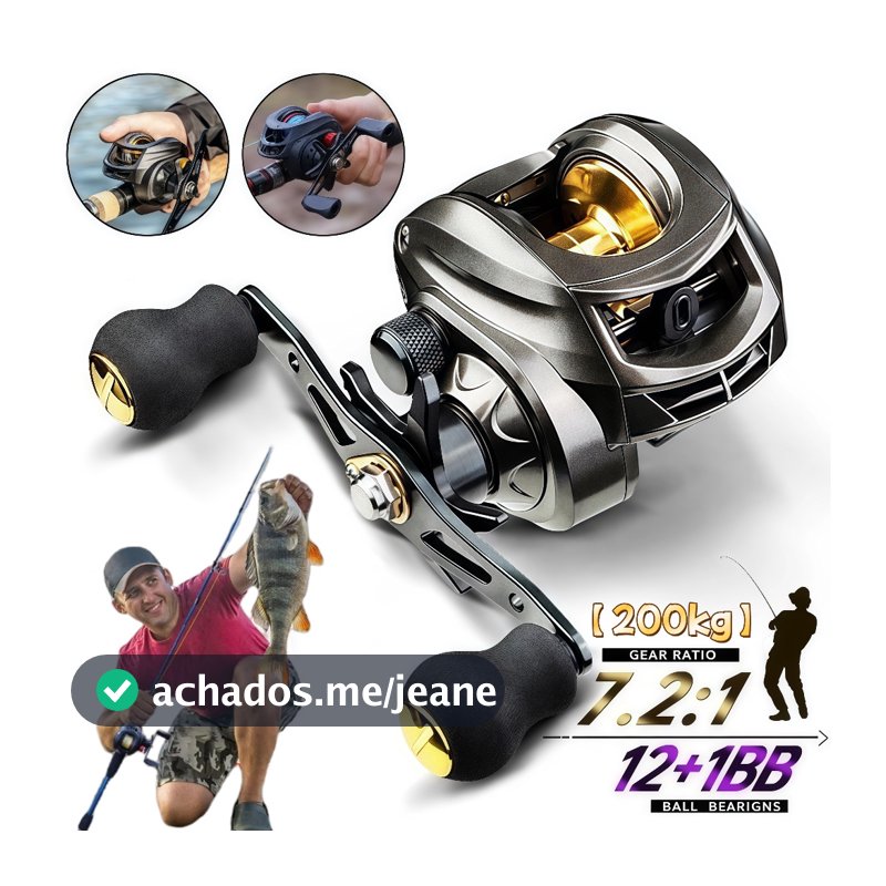 Carretilha De Pesca Com Marine Sports Pitching 7.2 : 1 Alta 10kg Max Molinete De Pesca Molinete Pesca Mulinete