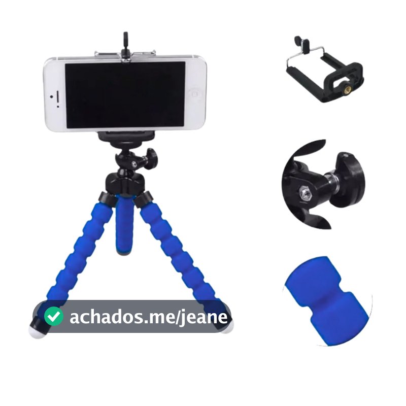 Mini Tripé Flexível De Mesa Suporte Para Celular Universal