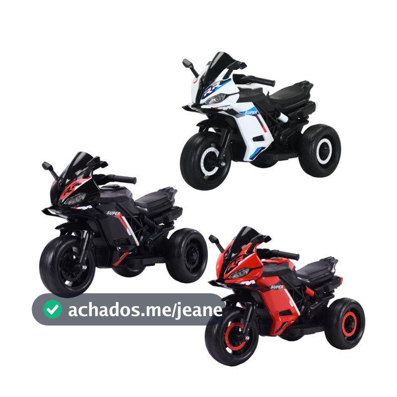 Moto Elétrica Infantil Mini 3 Rodas Frente/Ré Maxi Toys