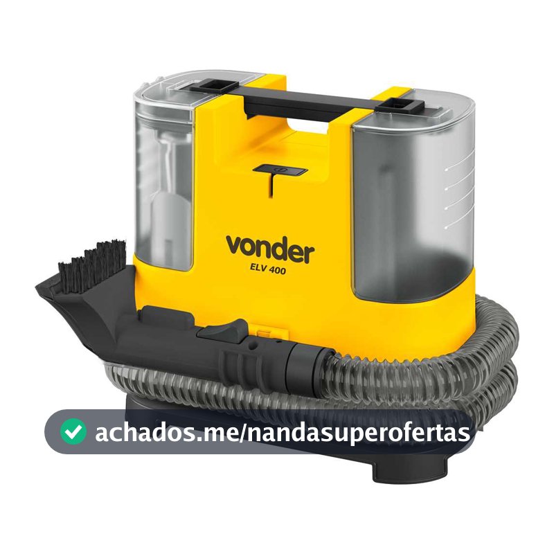 Extratora Portátil Doméstico Limpa Sofá Colchão Tapete ELV400 Vonder
