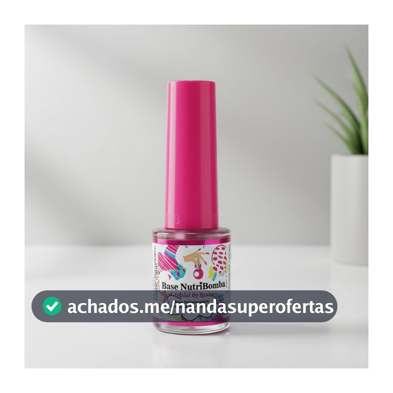 Fortalecedor De Unhas Nutribomba Base Fortalecedora Com Vitaminas A E D 1 a 3 bases Salão de beleza manicure Atacado
