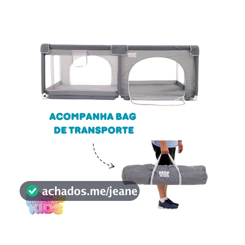 Cercado Bebe Cercadinho Infantil Berço Grande Chiqueinho Seguro Criança150x180 Original MSP KIDS