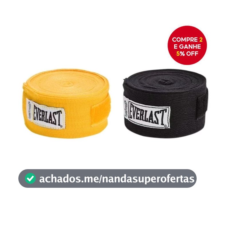 1 Par De Everlast 3M 5M Boxe Taekwondo Esportes Luvas De Proteção De Algodão Bandagens
