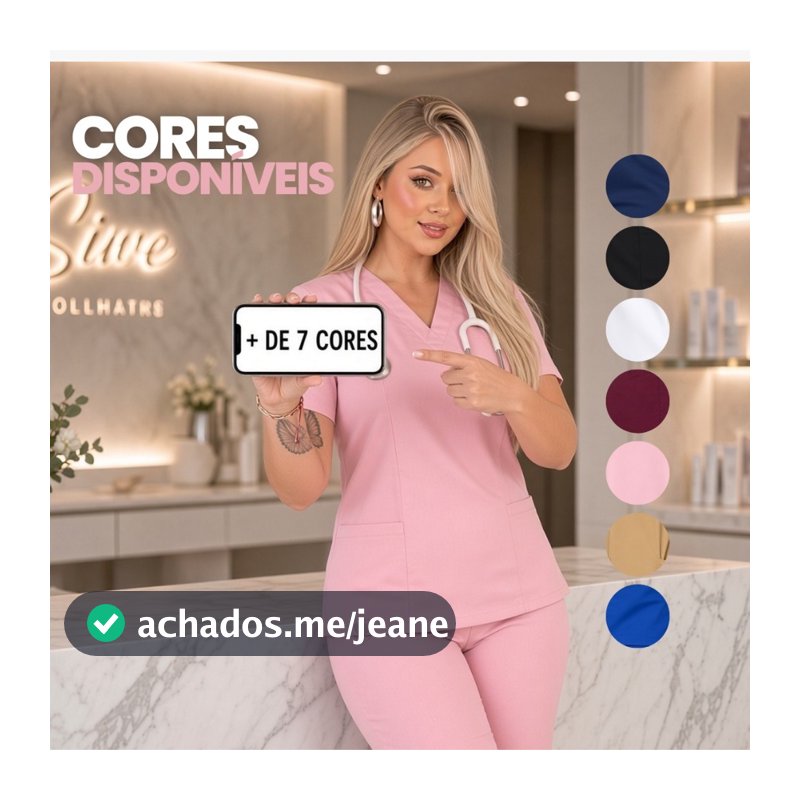Conjunto Uniforme Plus Size  Pijama Plus Size Cirurgico Scrub Microfibra Gabardine Ph
