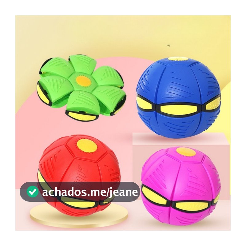 Bola Magica Vira Disco Voador Brinquedo Ao Ar Livre Bola Maluca Com Led Grande Original