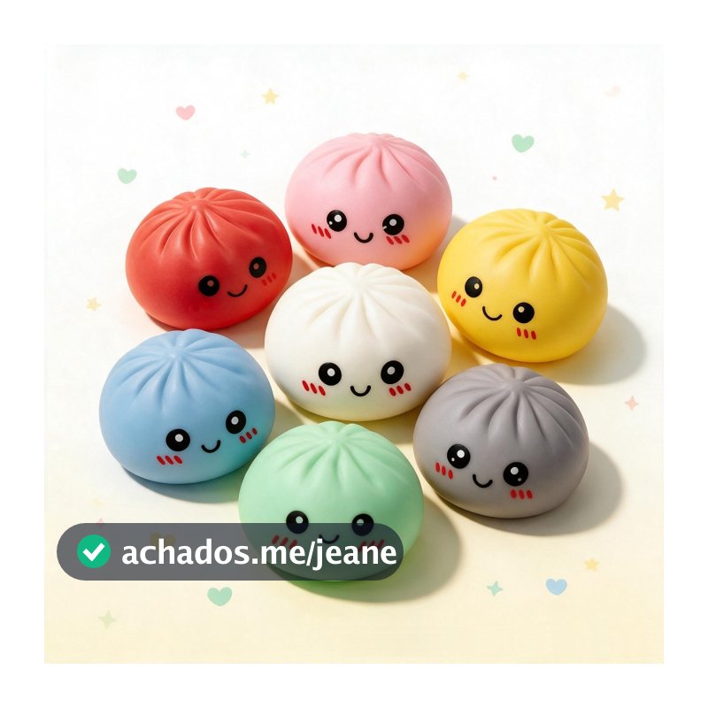 【2 unidades】Mini descompressão pão cozido no vapor dos Emoticon pequeno pão cozido no vapor ventilação pitada músi
