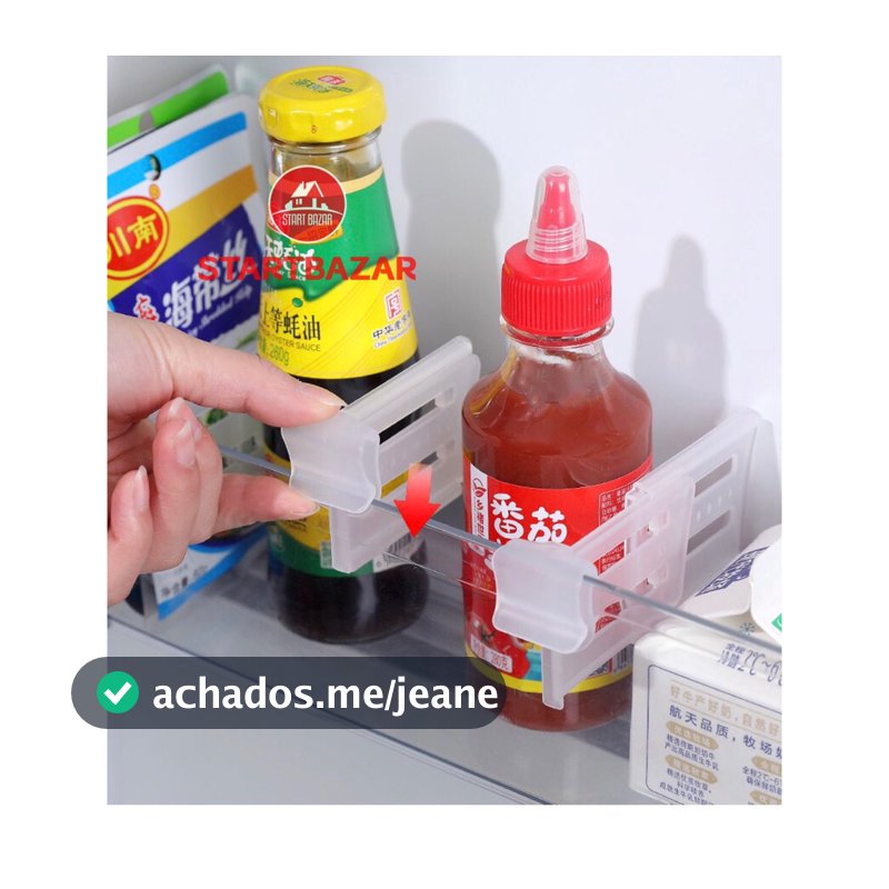 4 Pçs/Placa Ajustável Organizador De Gaveta Conjunto Geladeira Partição Divisor Rack De Armazenamento/Divisória Organizadora Para Lateral de Geladeira 4 peças