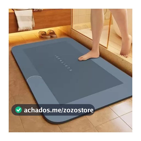 Tapete Banheiro Antiderrapante Absorvente de Secagem Rápida entregar Cor e Estampas sortidos