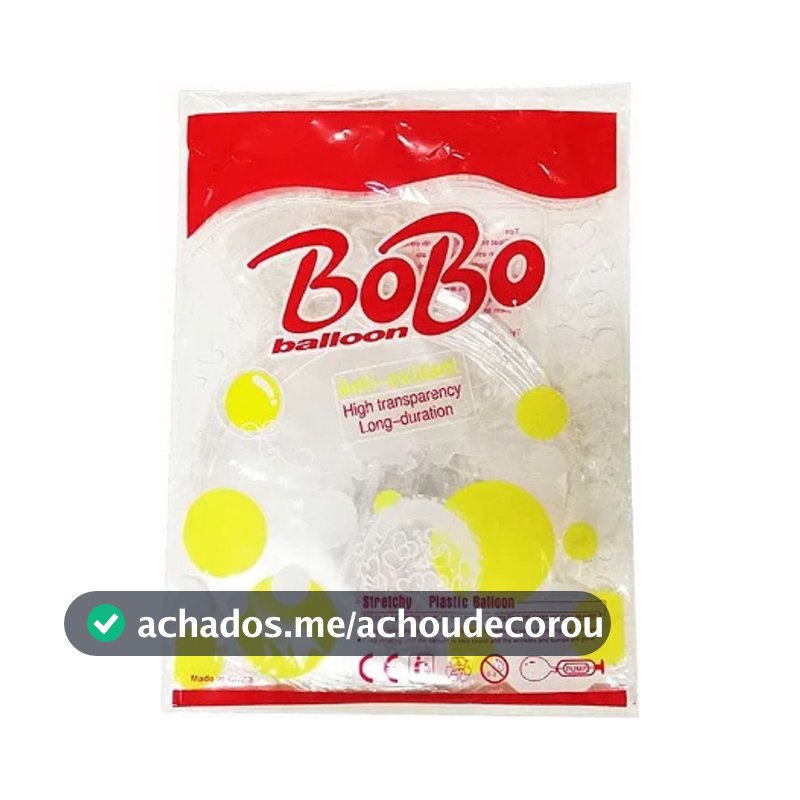 50 Balões Bubble Transparentes 24'' Decoração Festas Premium