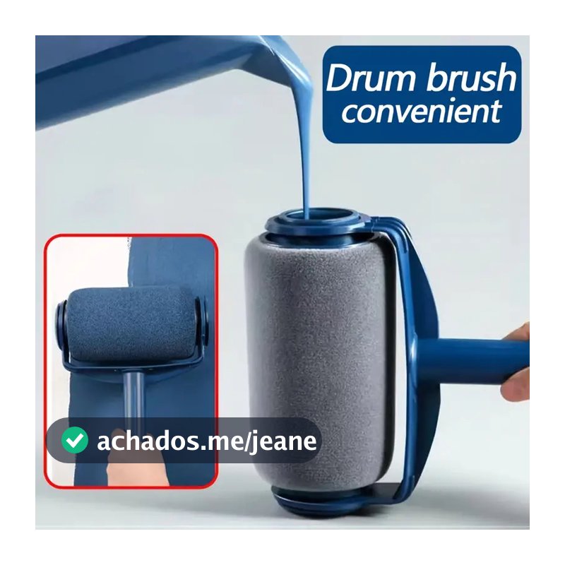 Kit de Pincel Rolo de Pintura Easy Glide de 6 Polegadas para Pintura de Paredes + 72 cm cabo