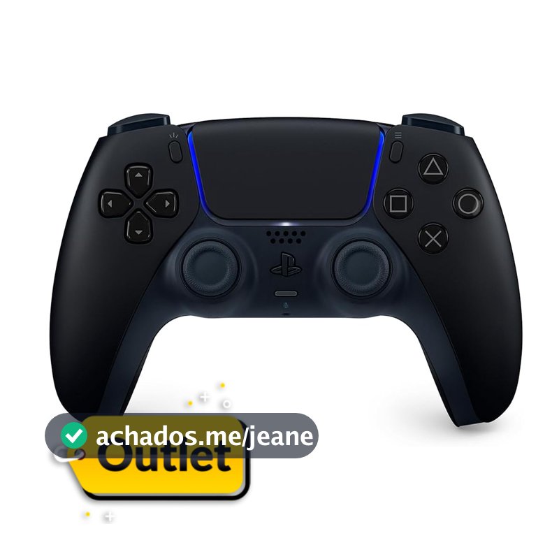 OUTLET Controle PS5 Dualsense Midnight Black Preto Sem Fio Sony Original Com Garantia + Nota