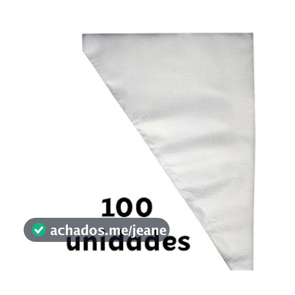 Saco De Confeitar Medio 100 Unidades Confeitaria Bolo Doce Cupcake