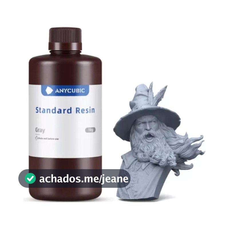 Resina Uv 405 Nm Anycubic - Impressoras 3d (1 Kg)