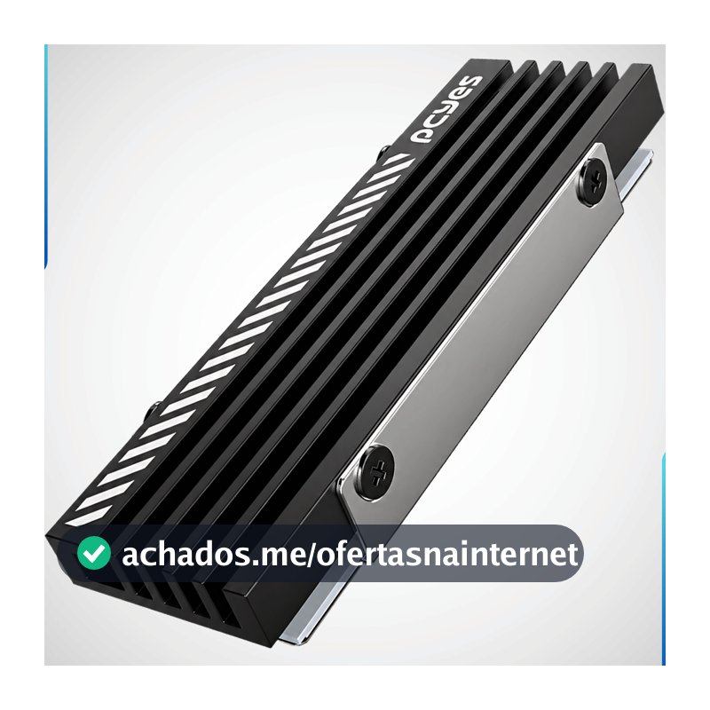 Dissipador De Calor Heatsink Para SSD M.2 NVME 2280 Pcyes Heat Shield Compatível PC PS5