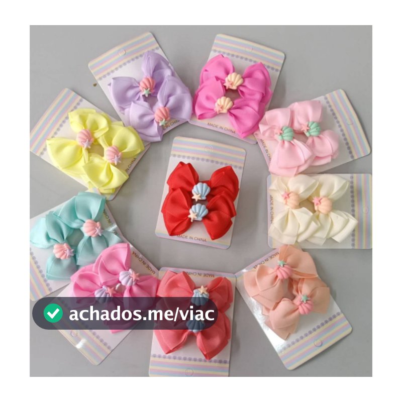 Kit 10  Laços de Cabelo Infantil Bico de Pato