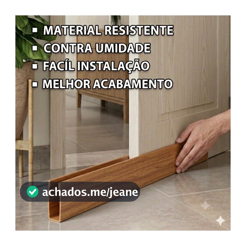Salva Portas Proteção Resistente à Corrosão Fácil Instalação Design Moderno Madeira Clara de 60cm A 90cm