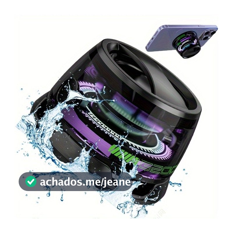 Mini Caixa de Som BluetoothSuporte para Telefone 2 em 1, Caixa de Som Sem Fio Criativa de Alta Qualidade kicool