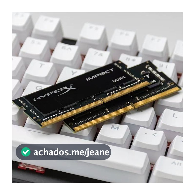Memória RAM Para Notebook DDR4 8gb 3200Mhz  Kingston Sodimm Preto