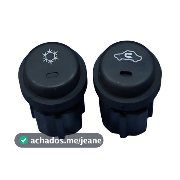 Botão Ar Condicionado E Ar Onix Prisma 2013 A 2019 Preto