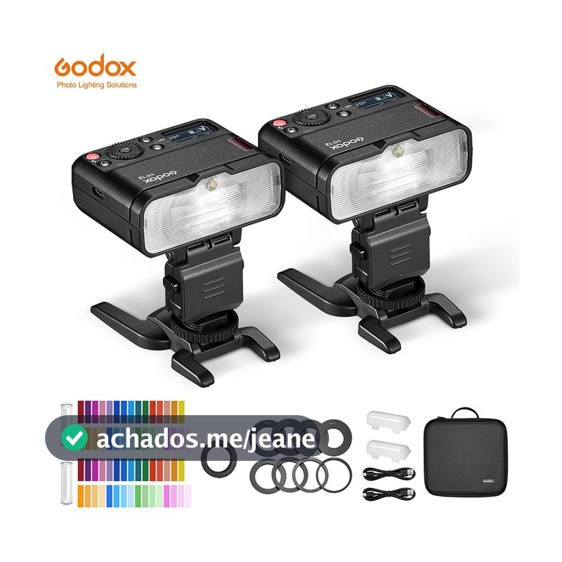 Godox MF12 Macro Mini Flash Speedlite Integrado X System TTL + Difusor De Filtro Colorido Para Tiros