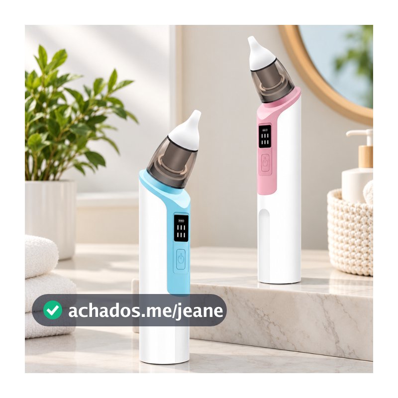 Aspirador Nasal Recarregável Para Bebês Silicone Ajustável Sucção Elétrica Crianças
