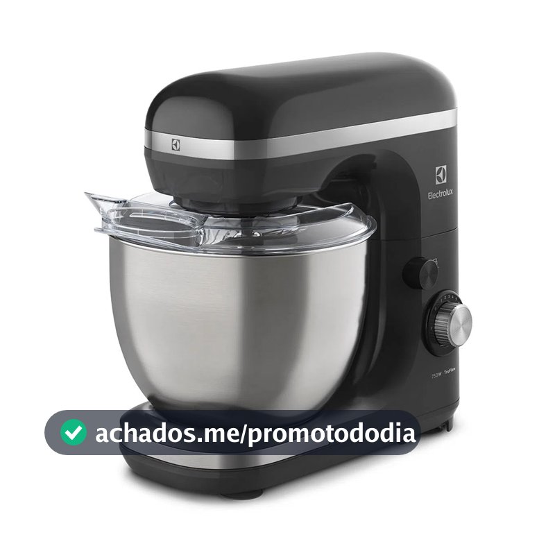 Batedeira Eletrica Planetária Electrolux 750w Cinza Experience Com Tigela Inox 5l EKM40