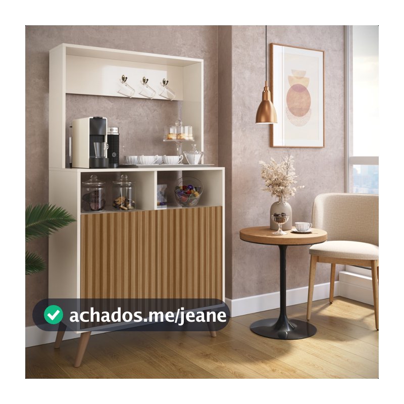 Promoção De Lançamento Cantinho De Café Aparador Vicente Com Pés Retro