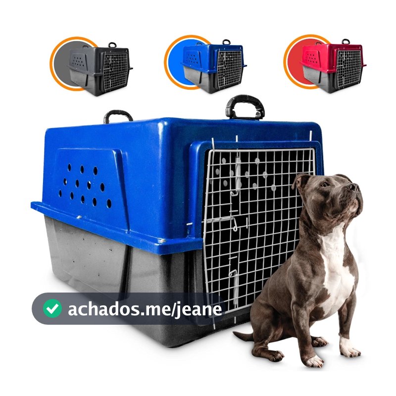 Caixa De Transporte Grande Para Cachorros Porte Grande Reforçada Nº5
