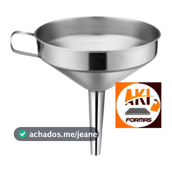 FUNIL EM INOX - 10 CM PRODUTO COM NOTA FISCAL (( ENVELOPE ))
