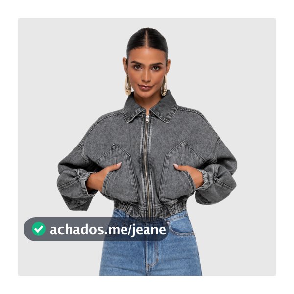 Jaqueta College Bomber Cinza Cinza