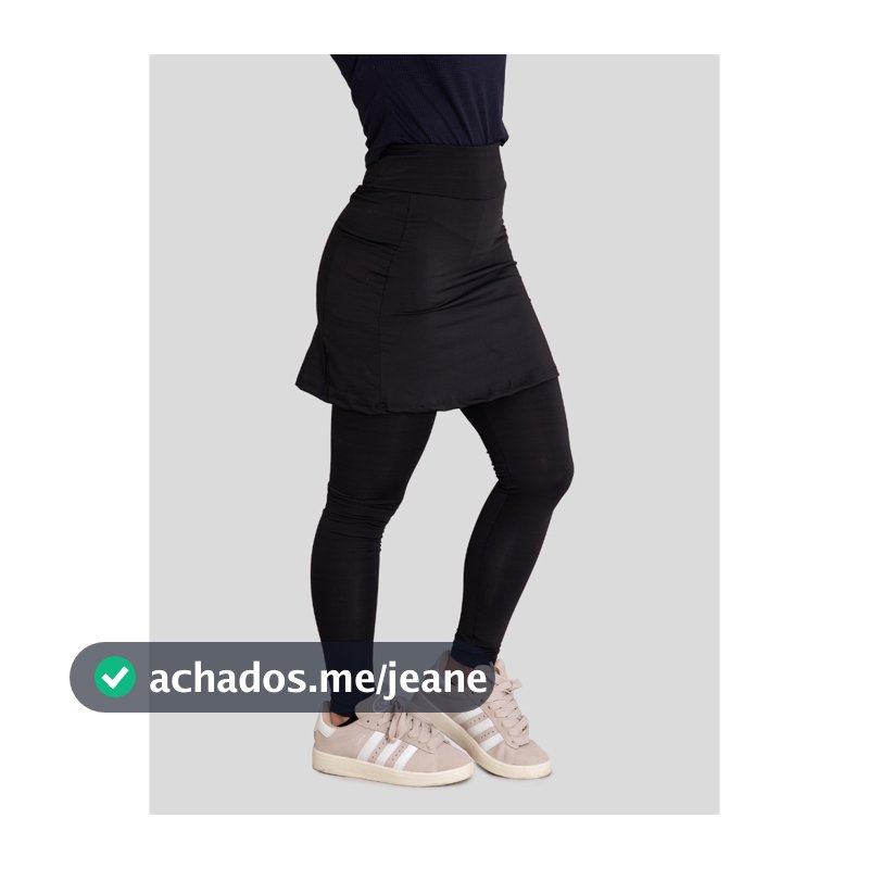 Calça Legging Saia Moda Feminina com Bolsos Fitness Moda Evangelica