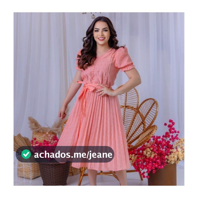VESTIDO ABIGAIL MIDI PLISSADO LESE POLIESTER EVANGELICO ELEGANTE