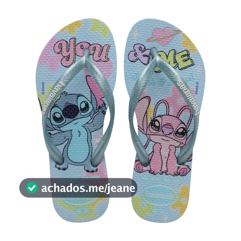 Chinelo Havaianas Infantil Slim Stitch